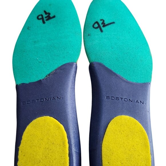 Bostonian Brown Leather Cap Toe Dress Shoes Men's Size 9.5 Preppy Vintage - Picture 11 of 15